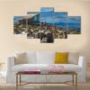 Mt.Wellington Of Hobart City - Nature 5 Panel Canvas Art Wall Decor
