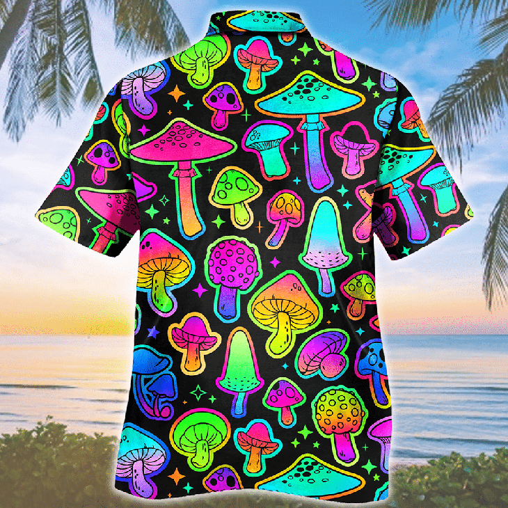 Mushroom Colorful Pattern Hawaiian Shirt Mushroom Colorful Pattern Hawaiian Shirt