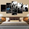 Music Dj 5 - Music 5 Panel Canvas Art Wall Decor