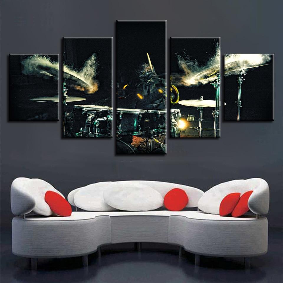 Music Instruments 2 - Music 5 Panel Canvas Art Wall Decor Music Instruments 2 - Music 5 Panel Canvas Art Wall Decor