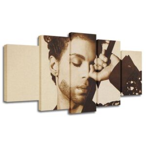 Music Prince 3 - Music 5 Panel Canvas Art Wall Decor