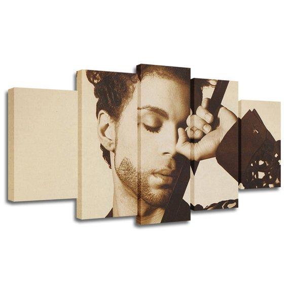 Music Prince 3 - Music 5 Panel Canvas Art Wall Decor Music Prince 3 - Music 5 Panel Canvas Art Wall Decor