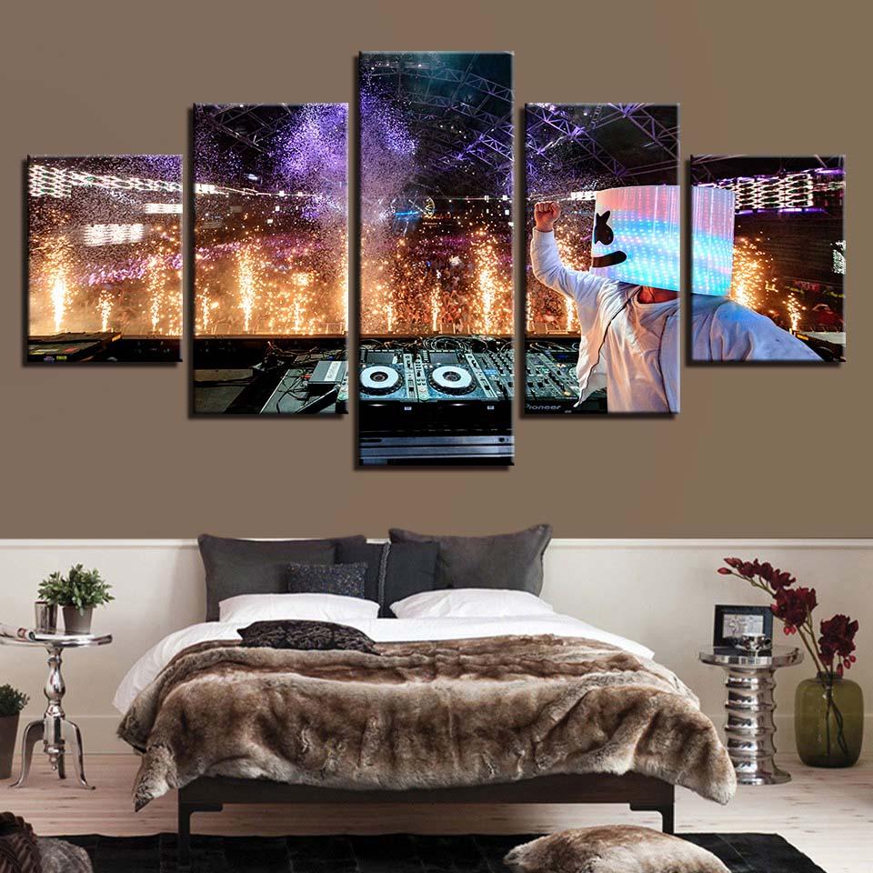 Music instrument 12 - Music 5 Panel Canvas Art Wall Decor Music instrument 12 - Music 5 Panel Canvas Art Wall Decor