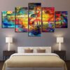 Music instrument 15 - Music 5 Panel Canvas Art Wall Decor