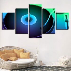Music - Music 5 Panel Canvas Art Wall Decor