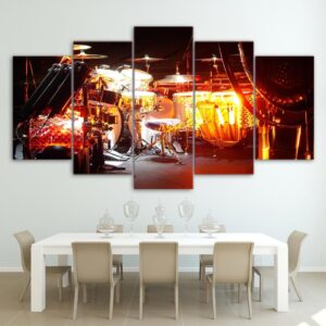 Musical Instrument 04 - Music 5 Panel Canvas Art Wall Decor