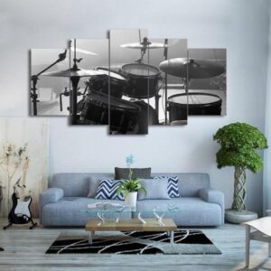 Musical Instrument Classical - Music 5 Panel Canvas Art Wall Decor
