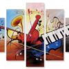 Musical Instrument - Music 5 Panel Canvas Art Wall Decor
