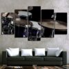 Musical Instruments 52 - Music 5 Panel Canvas Art Wall Decor