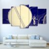 Musical Instruments 55 - Music 5 Panel Canvas Art Wall Decor