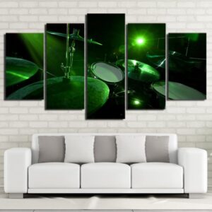 Musical Instruments 56 - Music 5 Panel Canvas Art Wall Decor