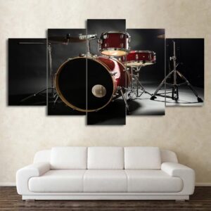 Musical Instruments 57 - Music 5 Panel Canvas Art Wall Decor