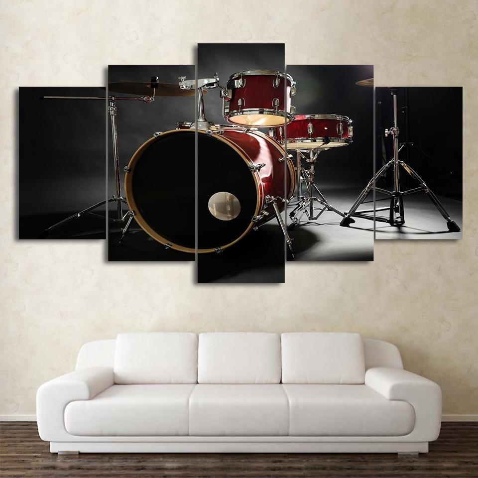 Musical Instruments 57 - Music 5 Panel Canvas Art Wall Decor Musical Instruments 57 - Music 5 Panel Canvas Art Wall Decor