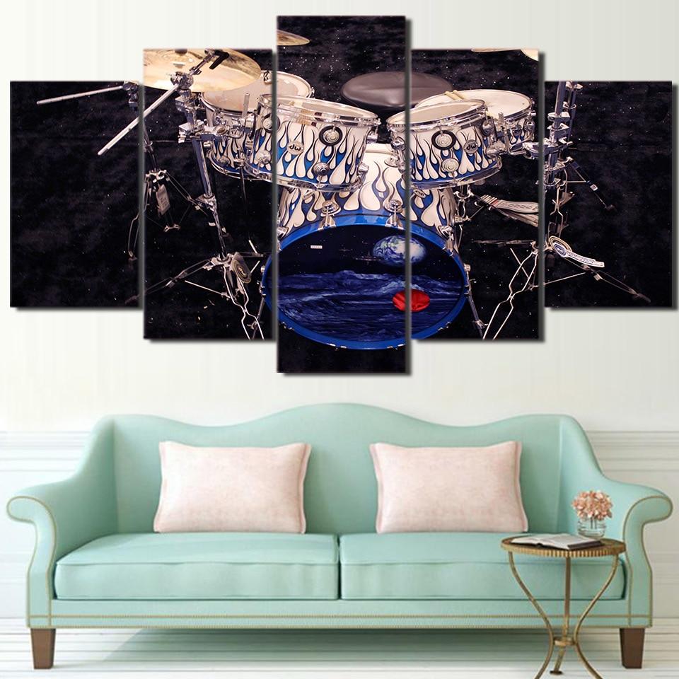 Musical Instruments 59 - Music 5 Panel Canvas Art Wall Decor Musical Instruments 59 - Music 5 Panel Canvas Art Wall Decor