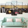 Musical Instruments 60 - Music 5 Panel Canvas Art Wall Decor
