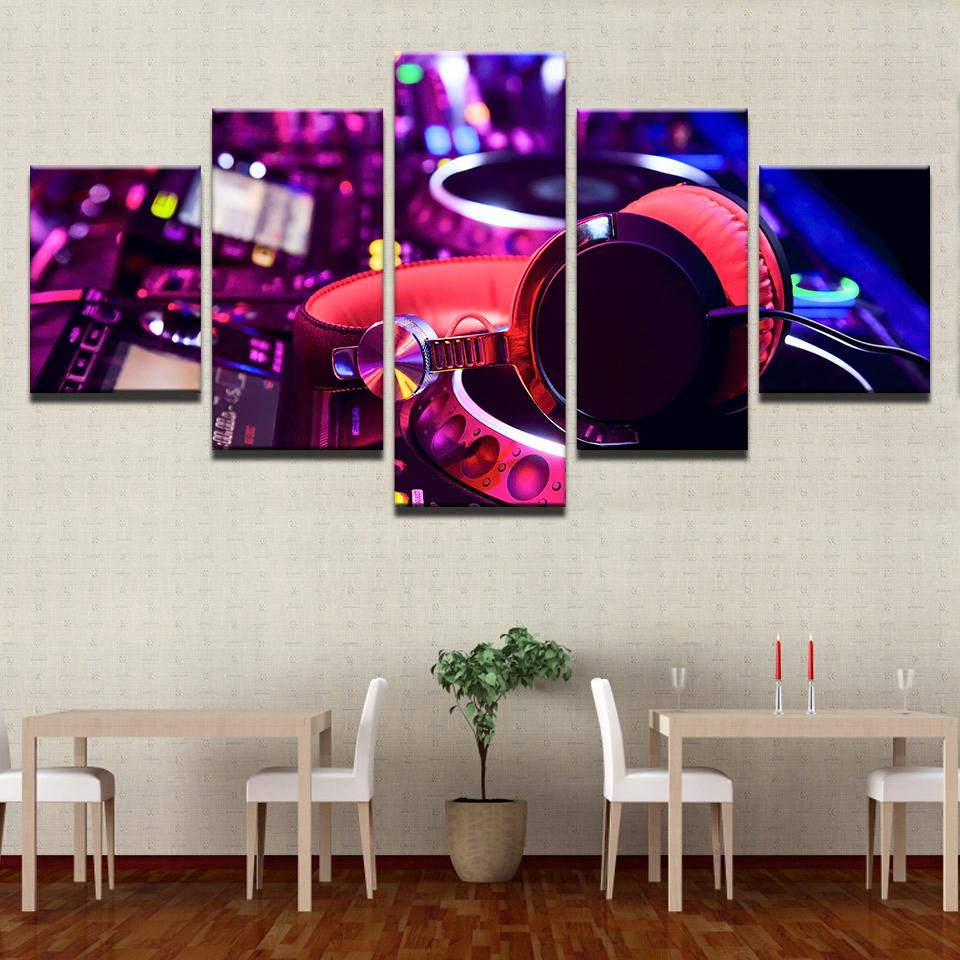 Musical Instruments - Music 5 Panel Canvas Art Wall Decor Musical Instruments - Music 5 Panel Canvas Art Wall Decor