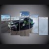 Mustang Drifter Race Streetcar - Automative 5 Panel Canvas Art Wall Decor