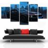 Mustang - Automative 5 Panel Canvas Art Wall Decor