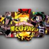 My Hero Academia/Boku No Hero - Anime 5 Panel Canvas Art Wall Decor