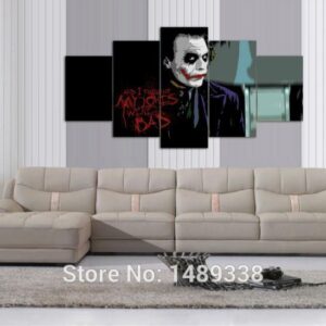 My Jokes Were Bad - Dc 5 Panel Canvas Art Wall Decor