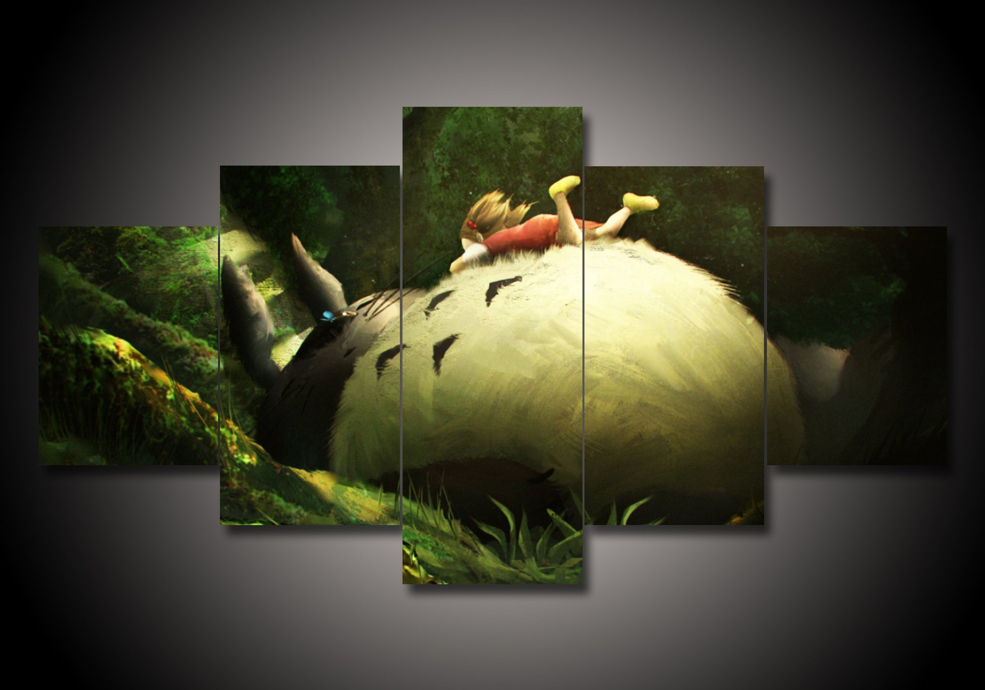 My Neighbor Totoro 3 - Anime 5 Panel Canvas Art Wall Decor My Neighbor Totoro 3 - Anime 5 Panel Canvas Art Wall Decor