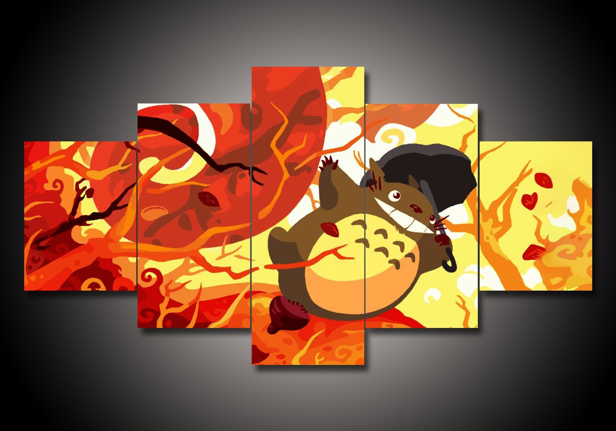My Neighbor Totoro 4 - Anime 5 Panel Canvas Art Wall Decor My Neighbor Totoro 4 - Anime 5 Panel Canvas Art Wall Decor