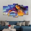 Myths on sea - Abstract 5 Panel Canvas Art Wall Decor