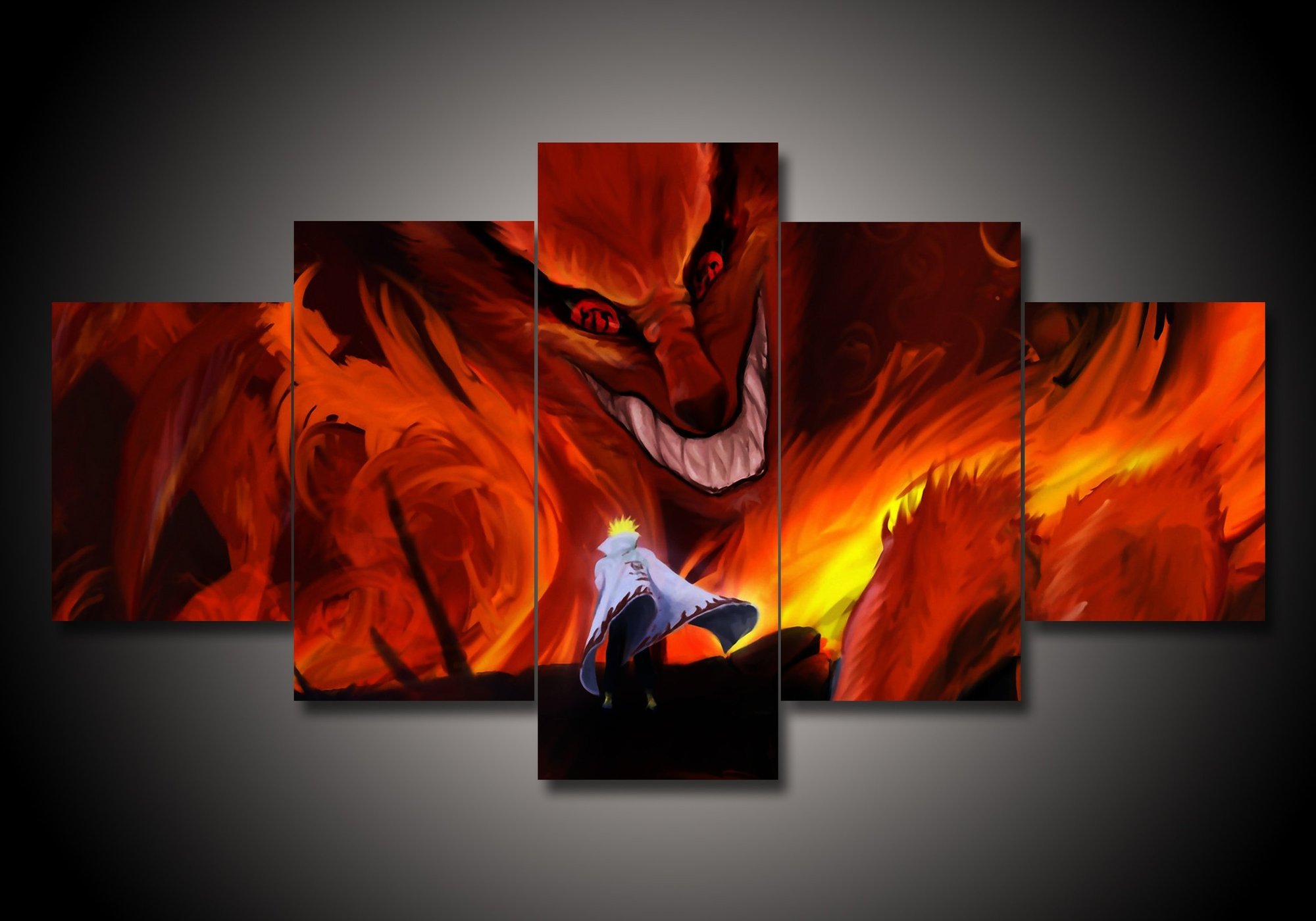Naruto 1 - Anime 5 Panel Canvas Art Wall Decor Naruto 1 - Anime 5 Panel Canvas Art Wall Decor
