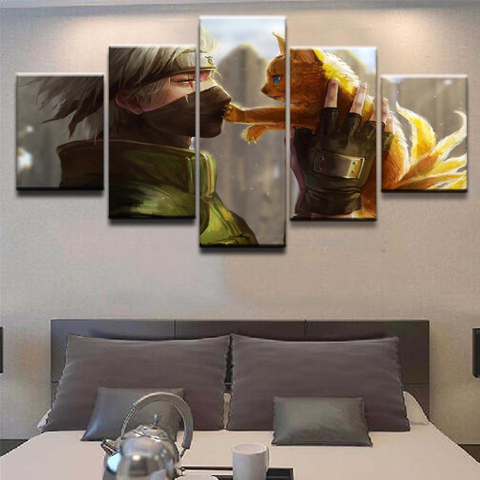 Naruto 12 - Anime 5 Panel Canvas Art Wall Decor Naruto 12 - Anime 5 Panel Canvas Art Wall Decor
