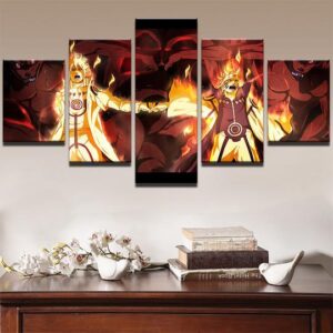 Naruto 2 - Anime 5 Panel Canvas Art Wall Decor