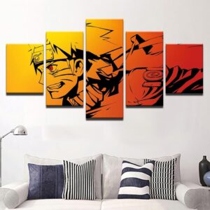 Naruto 21 - Anime 5 Panel Canvas Art Wall Decor