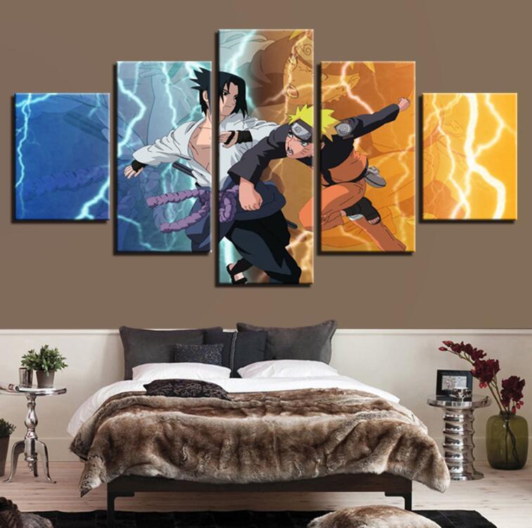 Naruto 25 - Anime 5 Panel Canvas Art Wall Decor Naruto 25 - Anime 5 Panel Canvas Art Wall Decor