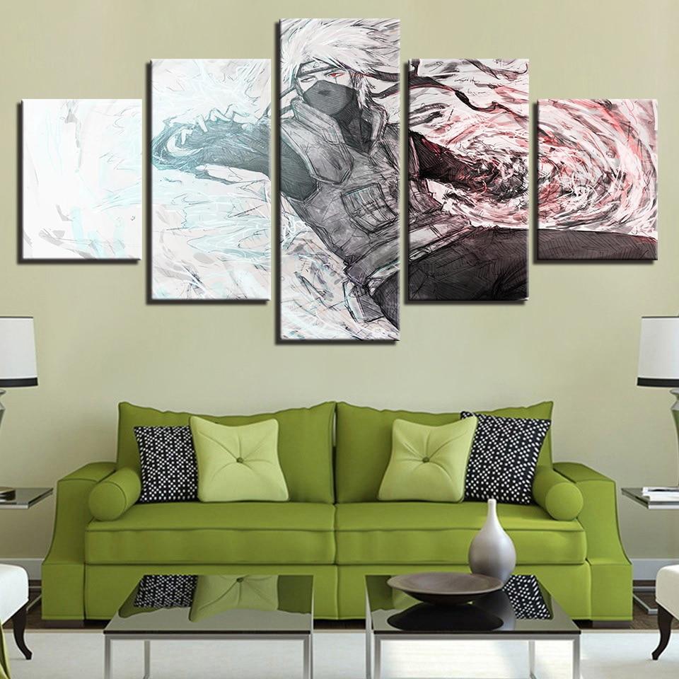 Naruto 40 - Anime 5 Panel Canvas Art Wall Decor Naruto 40 - Anime 5 Panel Canvas Art Wall Decor