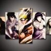 Naruto 6 - Anime 5 Panel Canvas Art Wall Decor