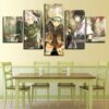 Naruto 90 - Anime 5 Panel Canvas Art Wall Decor