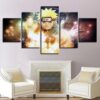 Naruto And Sasuke 02 - Anime 5 Panel Canvas Art Wall Decor