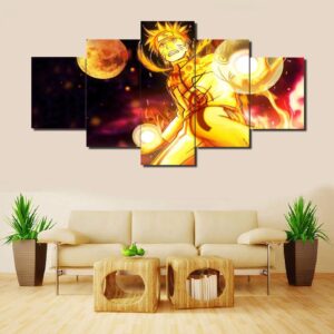 Naruto Anime - Anime 5 Panel Canvas Art Wall Decor