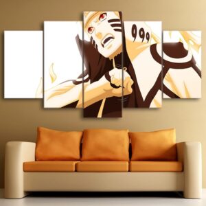 Naruto Excited - Anime 5 Panel Canvas Art Wall Decor