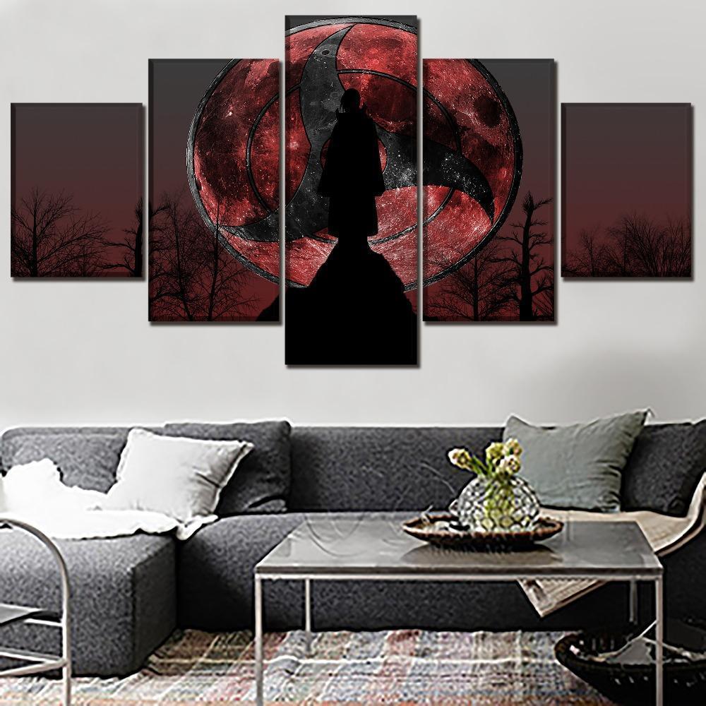 Naruto Itachi Uchiha Poster Anime - 5 Panel Canvas Art Wall Decor Naruto Itachi Uchiha Poster Anime - 5 Panel Canvas Art Wall Decor
