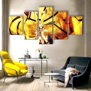 Naruto Sage - Anime 5 Panel Canvas Art Wall Decor