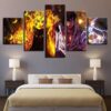 Naruto & Sasuke - Anime 5 Panel Canvas Art Wall Decor