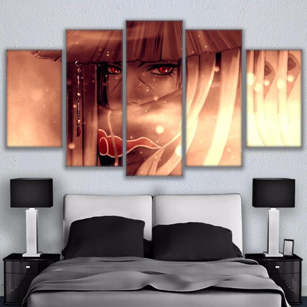 Naruto Uchiha Itachi 01 - Anime 5 Panel Canvas Art Wall Decor Naruto Uchiha Itachi 01 - Anime 5 Panel Canvas Art Wall Decor