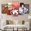 Naruto and Sasuke 03 - Anime 5 Panel Canvas Art Wall Decor