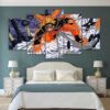 Naruto chained - Anime 5 Panel Canvas Art Wall Decor