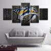 Nashville Predators 08- Sport 5 Panel Canvas Art Wall Decor