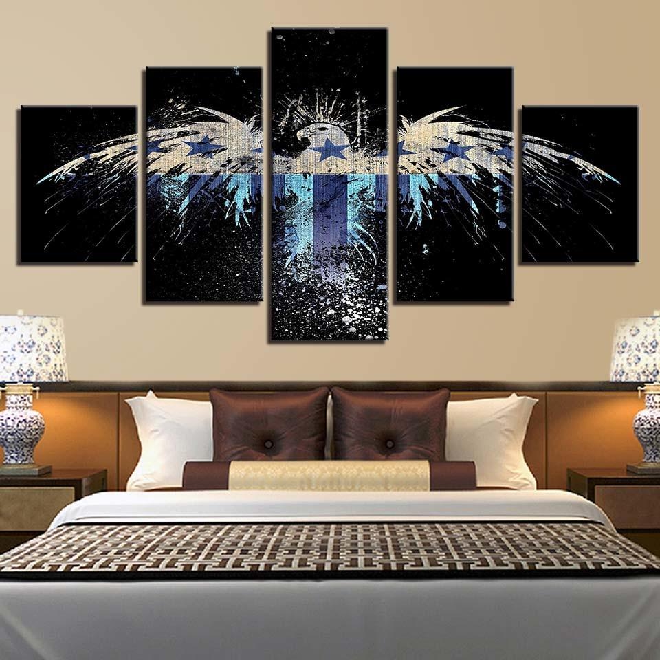 National Flag 25 - Abstract 5 Panel Canvas Art Wall Decor National Flag 25 - Abstract 5 Panel Canvas Art Wall Decor