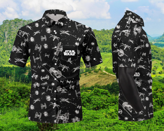 Native Star War All Over Print Pocket Hawaiian Shirt Native Star War All Over Print Pocket Hawaiian Shirt