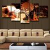 Natsu - Anime 5 Panel Canvas Art Wall Decor