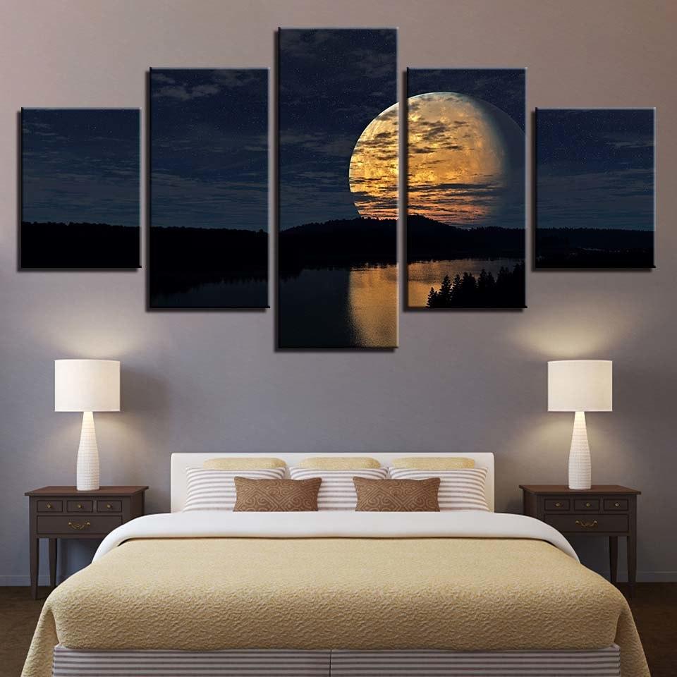Natural 1 - Nature 5 Panel Canvas Art Wall Decor Natural 1 - Nature 5 Panel Canvas Art Wall Decor