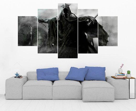 Nazgul Witch King Lord Of The Rings 1 - Movie 5 Panel Canvas Art Wall Decor Nazgul Witch King Lord Of The Rings 1 - Movie 5 Panel Canvas Art Wall Decor